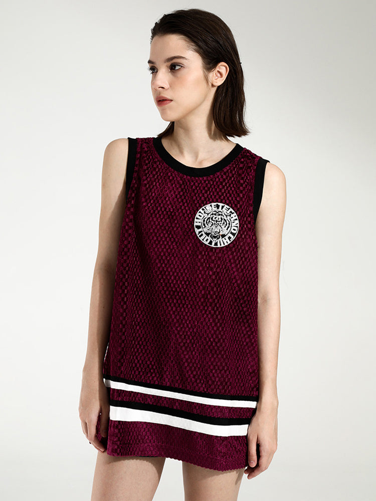 TCH Rhinestone Basketball Jersey Tank Top