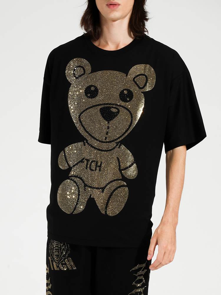 TCH Men's Diamond Bear Short Sleeve Graphic T-Shirt