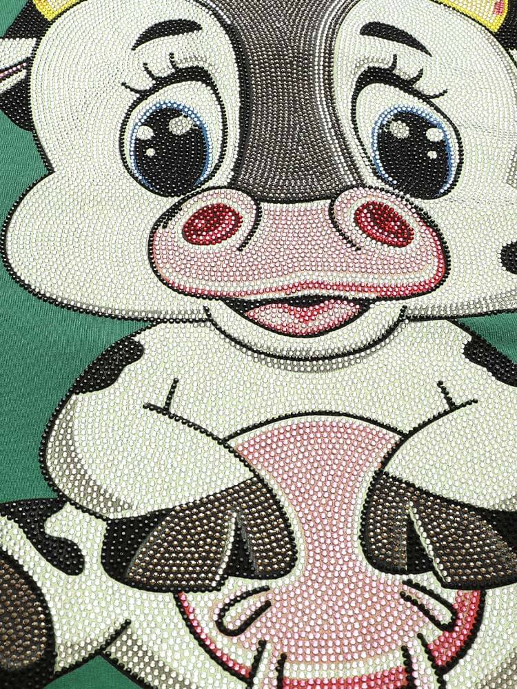 TCH Short Sleeve Unisex Cartoon Rhinestone T-shirt