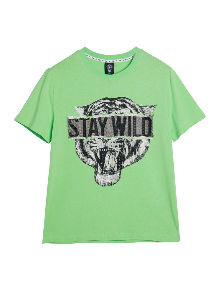 TCH Tiger Logo Casual Short Sleeve T-shirt