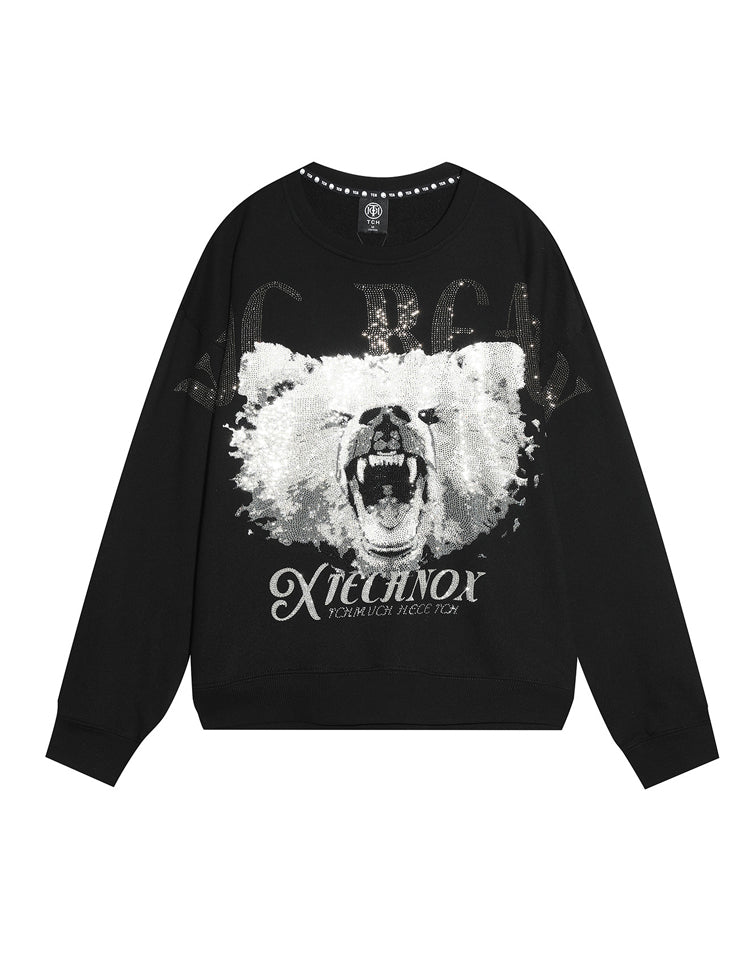 TCH Luxury Cartoon Animal Rhinestone Sweatshirt
