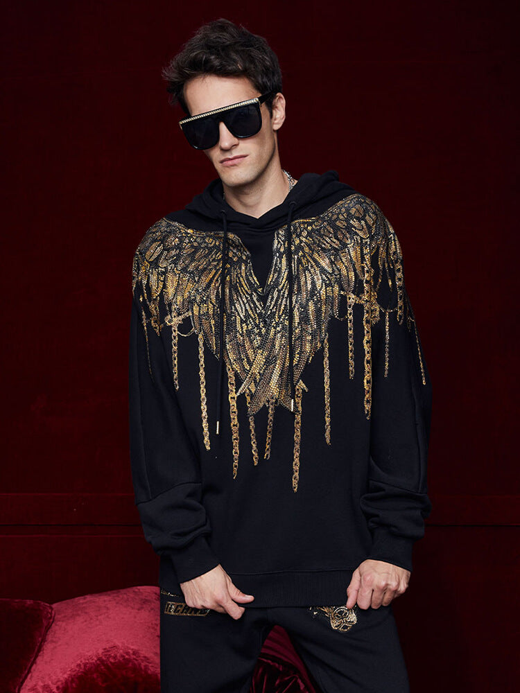 TCH Men's Diamond Wing Oversized Hooded