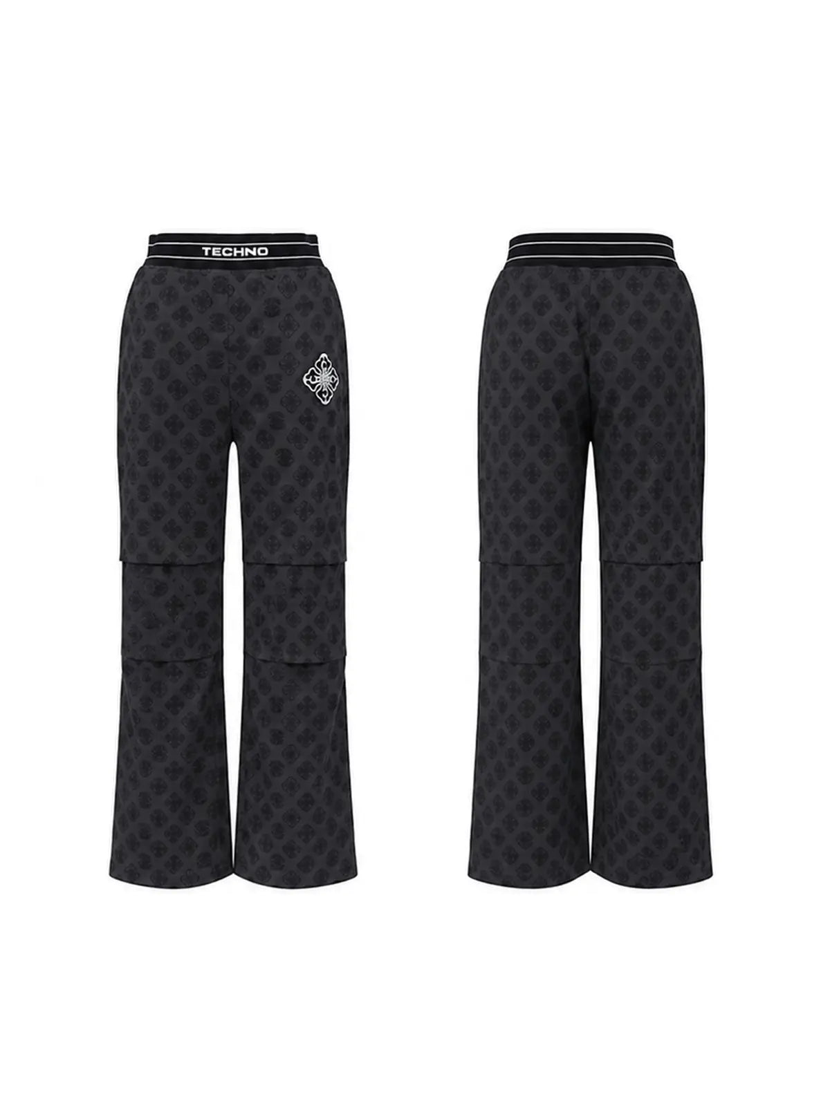 TCH Techno Graphic Wide-Leg Sweatpants