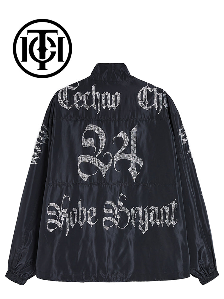 TCH Luxurious Leopard Hot Diamond Zipper Bomber Jacket