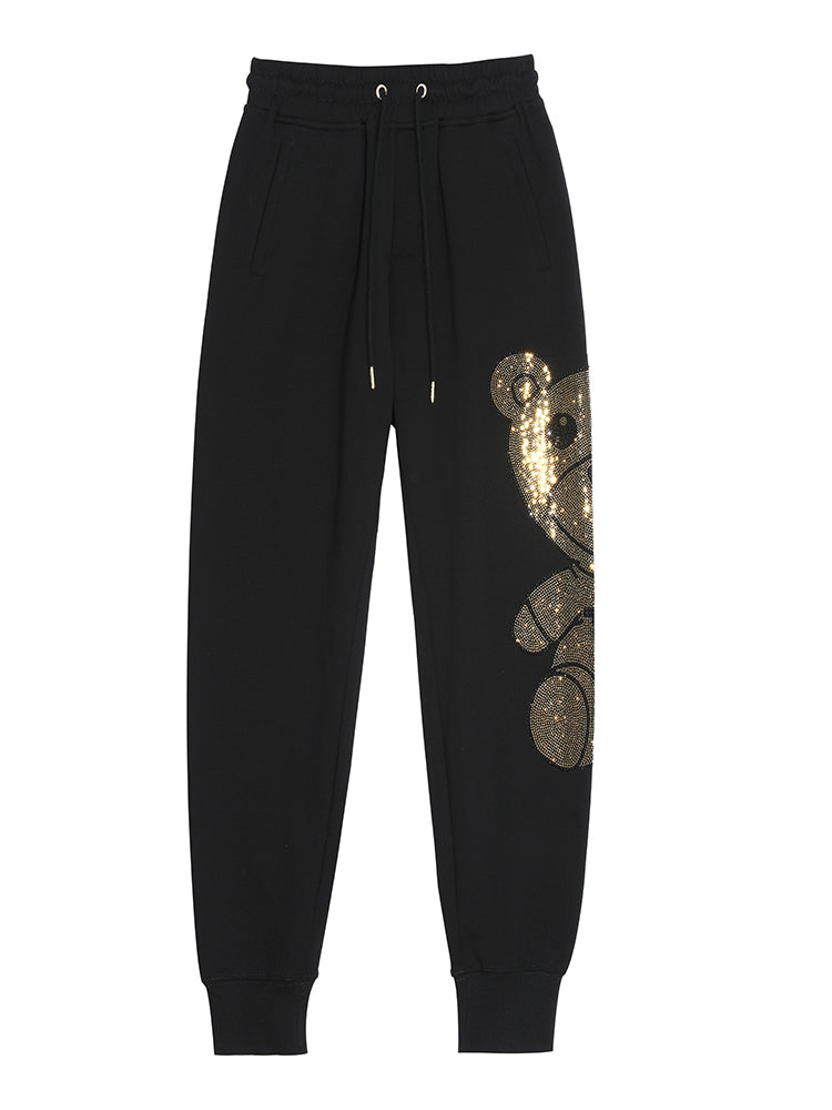 TCH Men's Hot Diamond Bear Cotton Long Pants