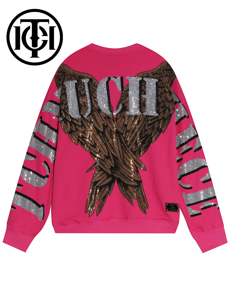 TCH Oversized Sweatshirt mit Motiv-Print Modell