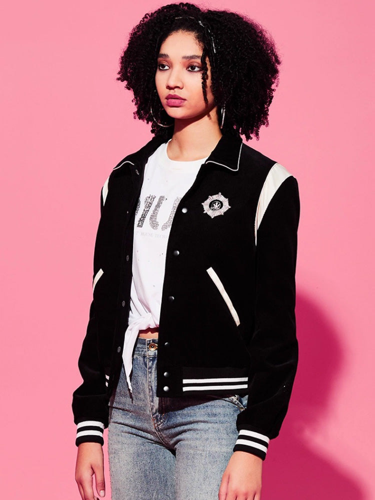 TCH Varsity Striped Bomber Jacket