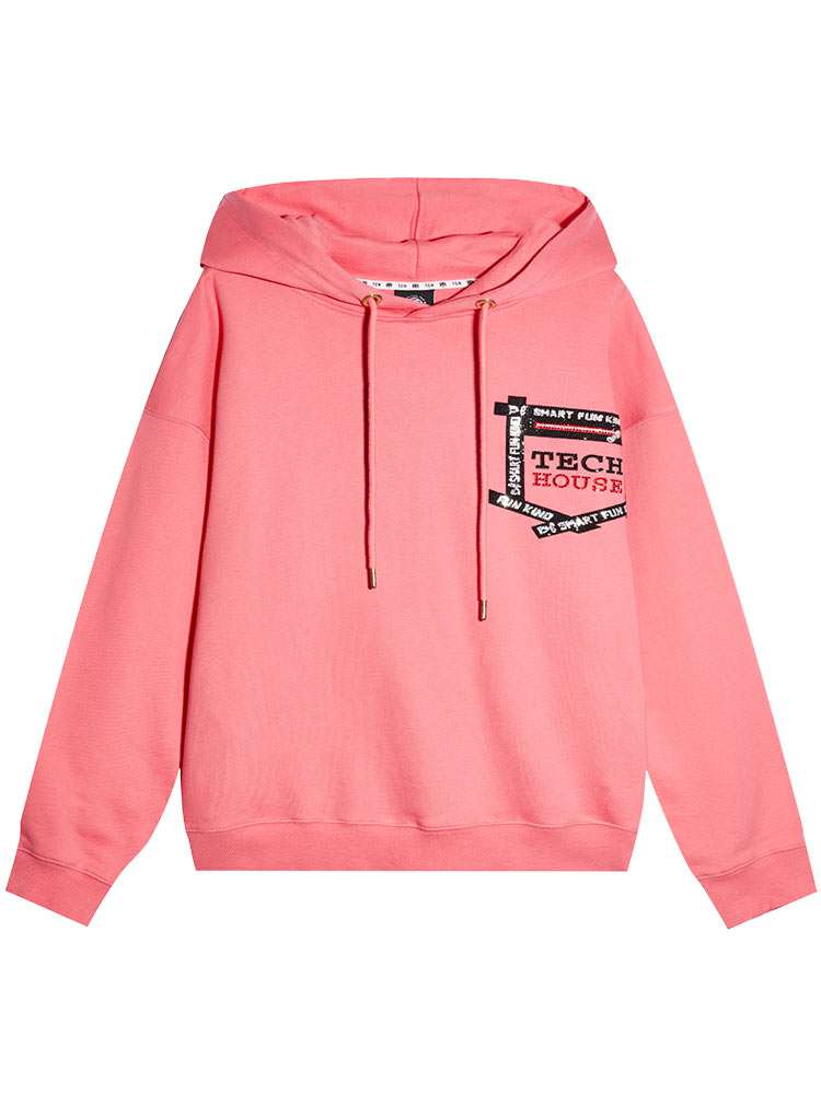 TCH Women's Hot Diamond Letter Oversized hoodie