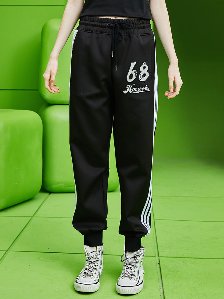 TCH Rhinestone Letter Tracksuit Joggers