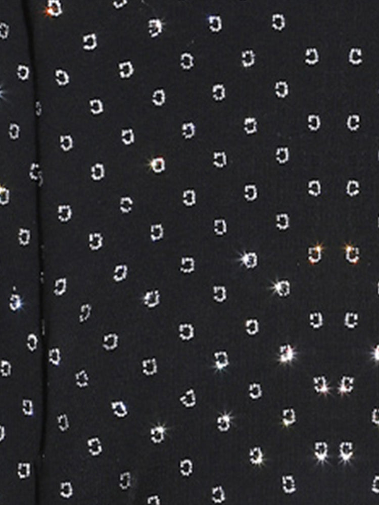 TCH Rhinestone Scoop Neck Cropped Top