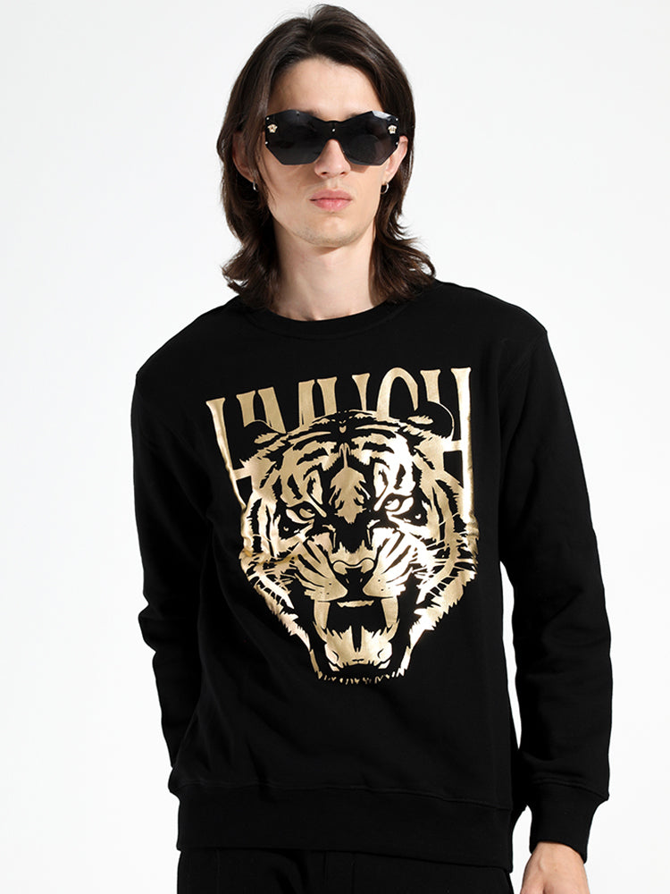 TCH Men's Gold Leopard Long Sleeve Sweatshirt