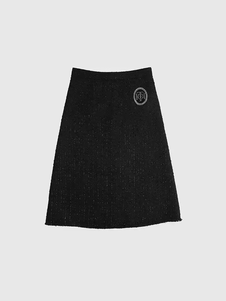 TCH Women's Sparkle Tweed Pencil Midi Skirt