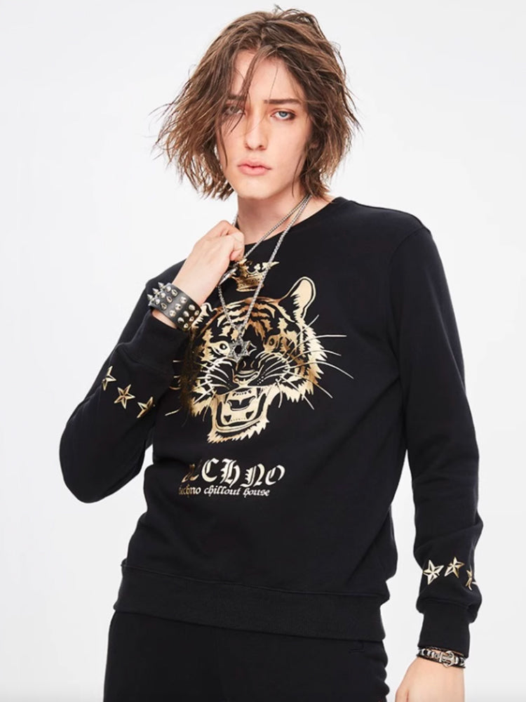 TCH Logo-print Crew Neck Unisex Sweatshirt