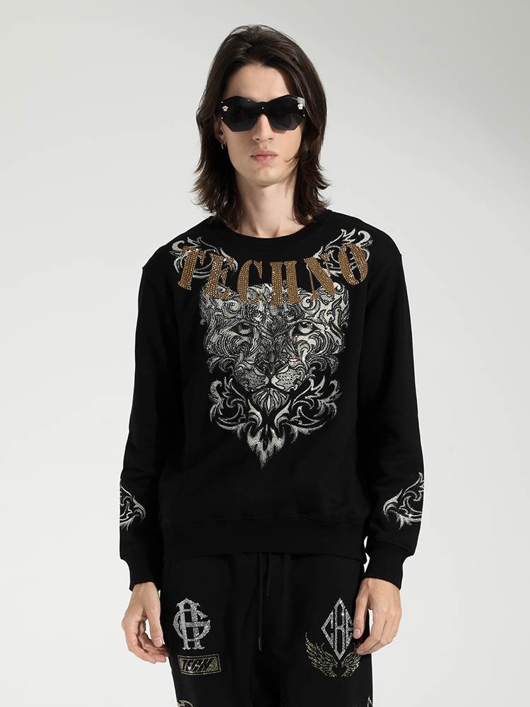 TCH Men's Hot Diamond Leopard Wing Sweatshirt