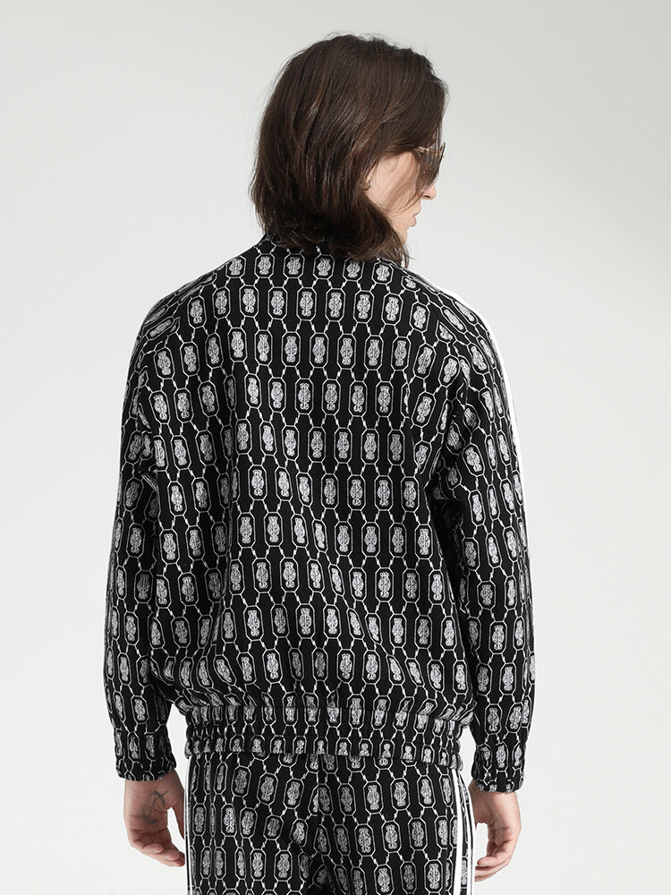 TCH Men's Luxury Diamond Print Zipper Jacket