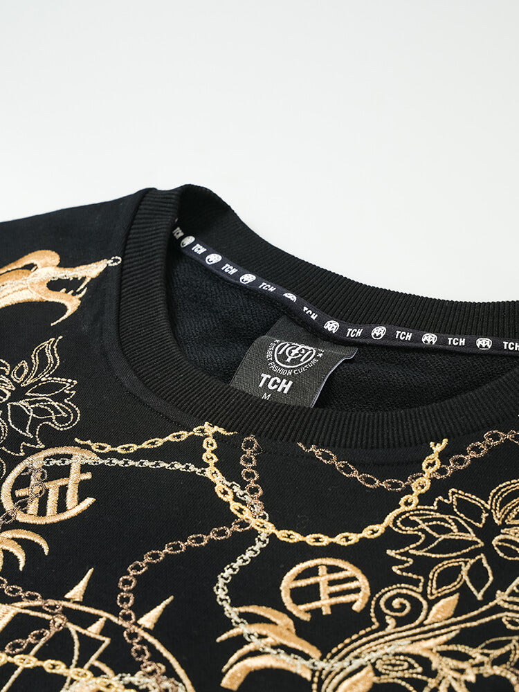TCH Unisex Crewneck Gold Long Sleeve Sweatshirt