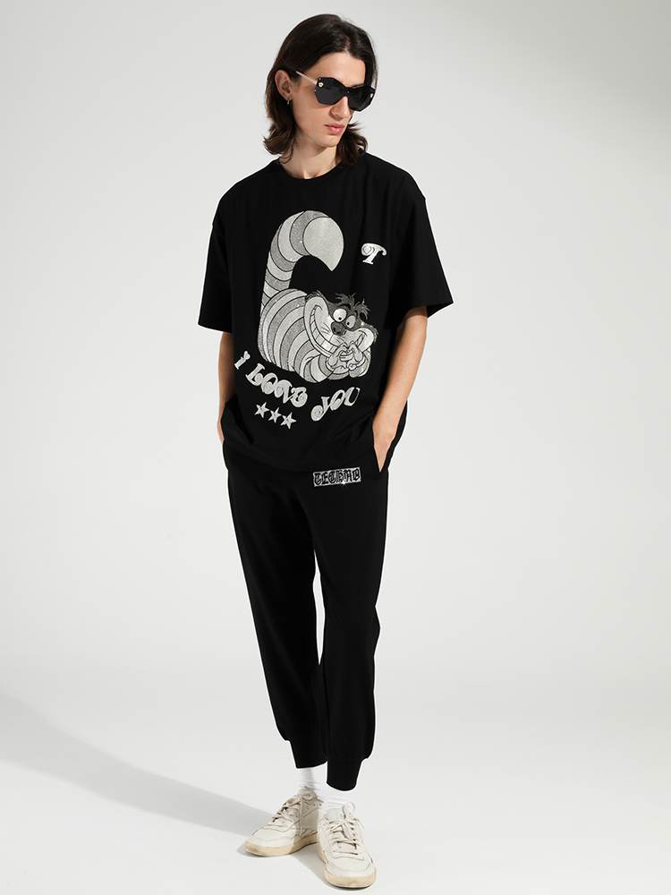 TCH Unisex Raccoon Print Sparkle T-shirt