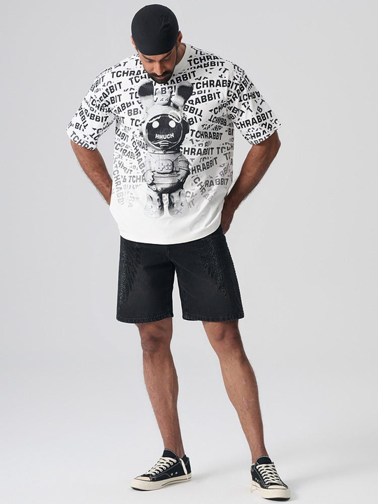 TCH All-Over Letter Graphic Rhinestone T-shirt