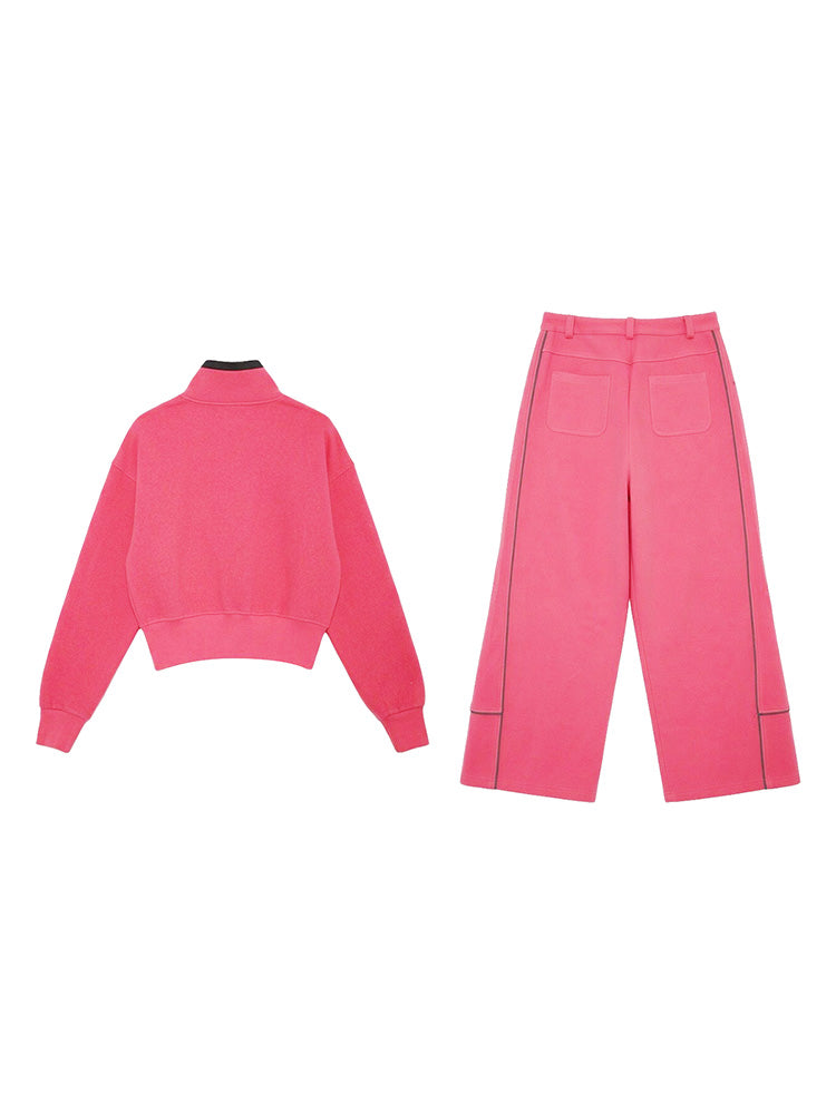 TCH Pink Wings Rhinestone 2 Piece Tracksuit Set