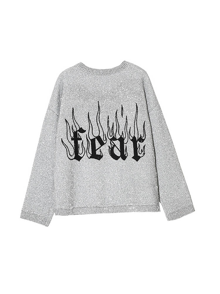 TCH Hot Diamond Graphics Long Sleeve Knit Sweatshirt