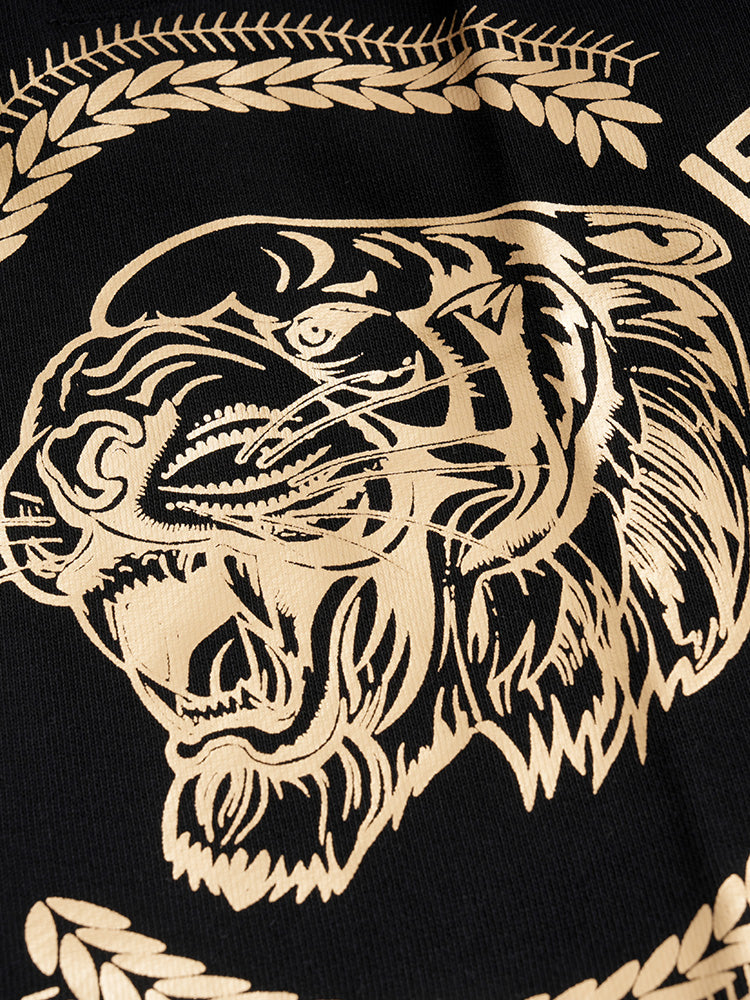 TCH Logo Print Lion Cotton Track Shorts