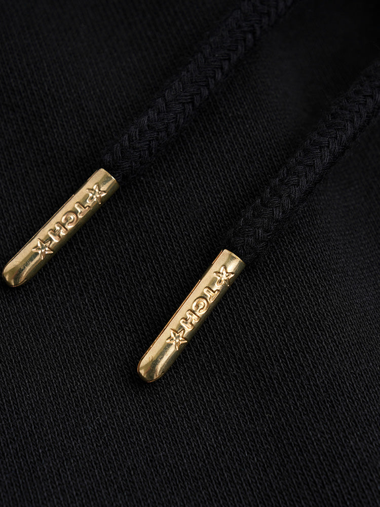 TCH Logo Print Lion Cotton Track Shorts