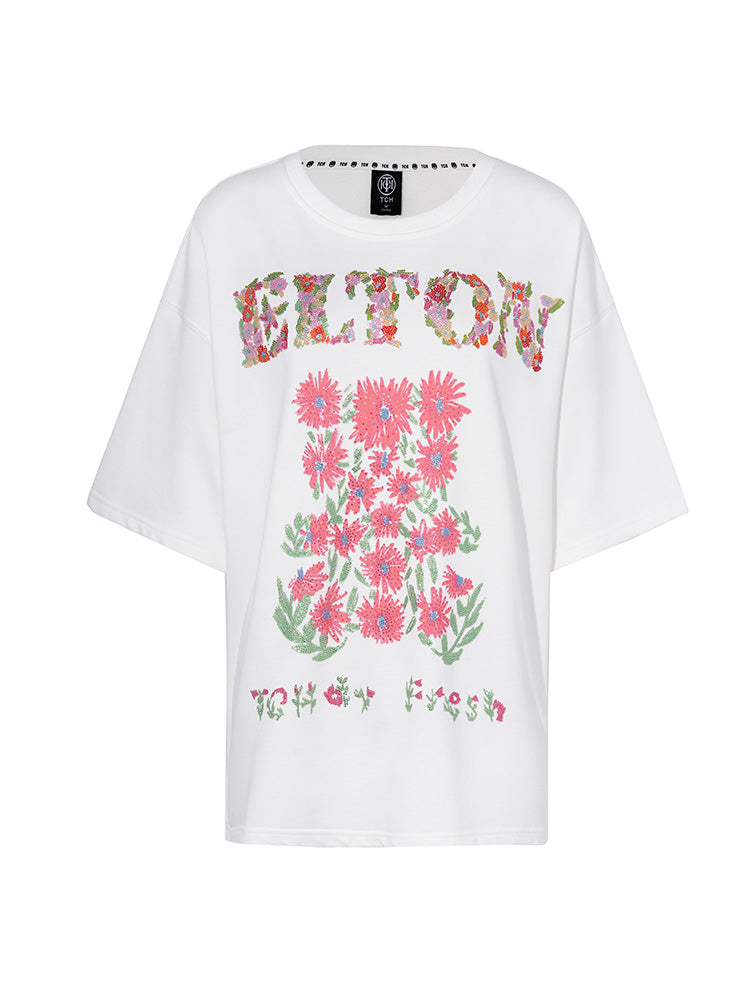 TCH Rhinestone Flower Essential T-Shirt