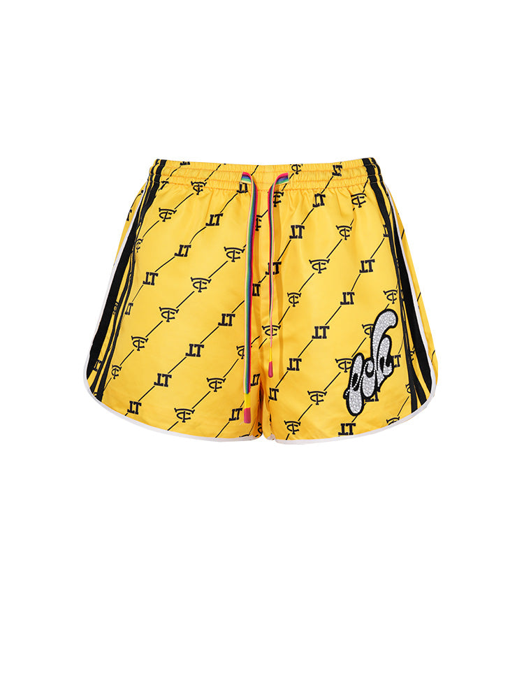 TCH Rhinestone All Over Casual Shorts