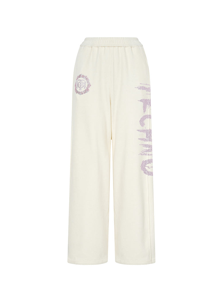 TCH Graphic Rhinestone 3 Piece Outfits Sweatsuit