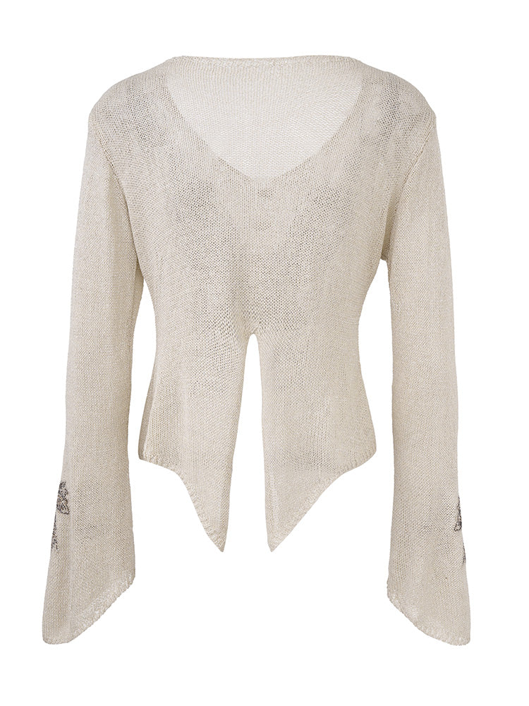 TCH Rhinestone Butterfly Slip Sparkle Top