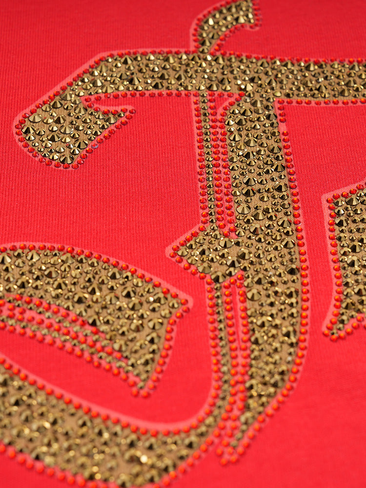 TCH Dragon Rhinestone Bling Trendy T-shirt /Oversized Hoodie