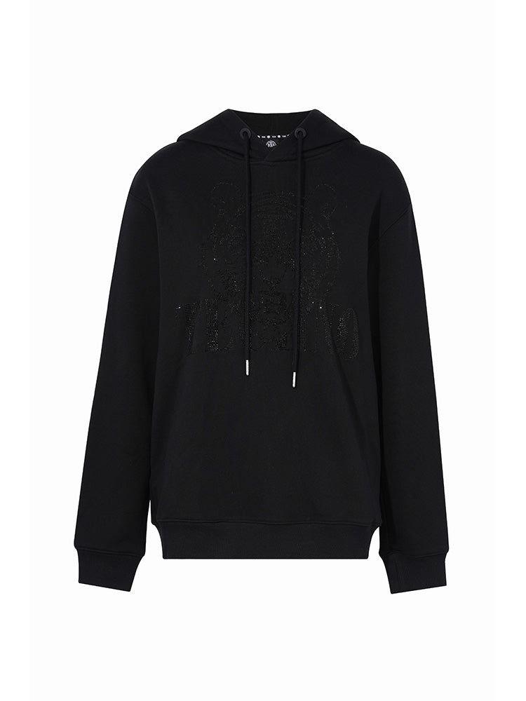 TCH Graphic Tiger Rhinestone Wings Hoodie