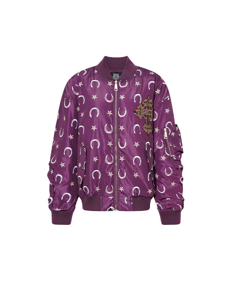 TCH Celestial Horseshoe Bomber Jacket
