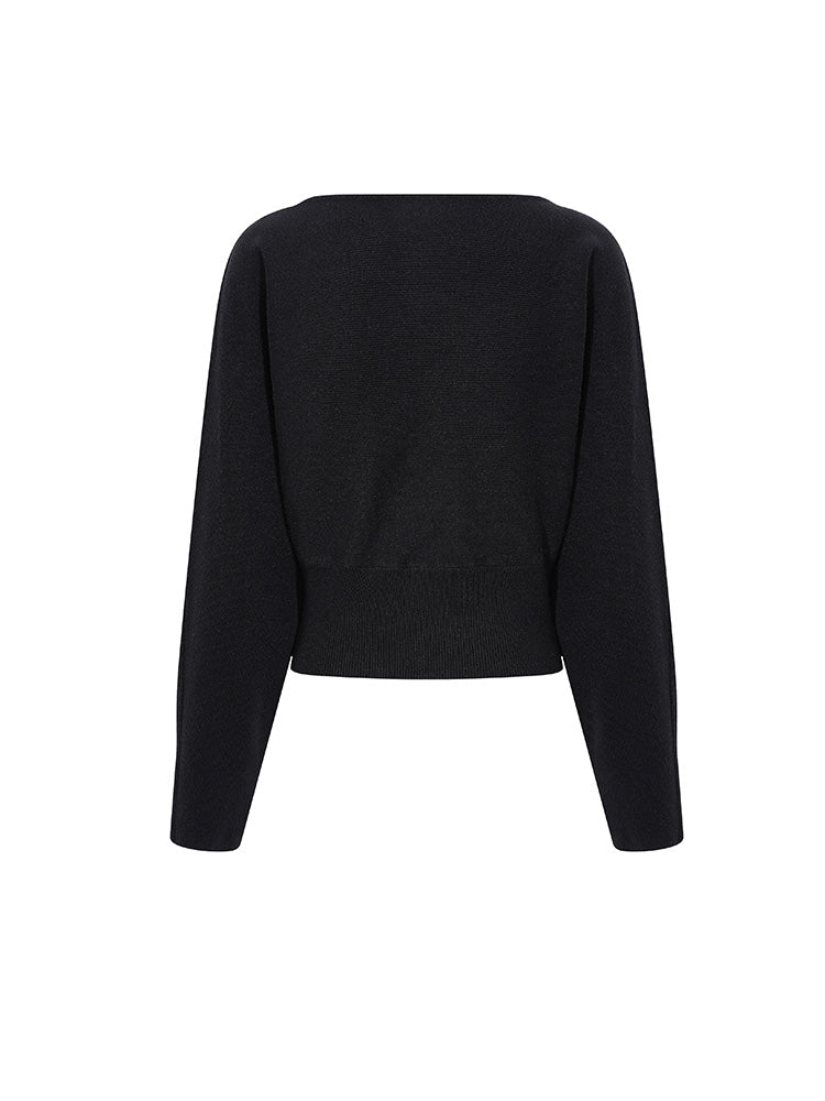 TCH Rhinestone Angel Wings Knit Top