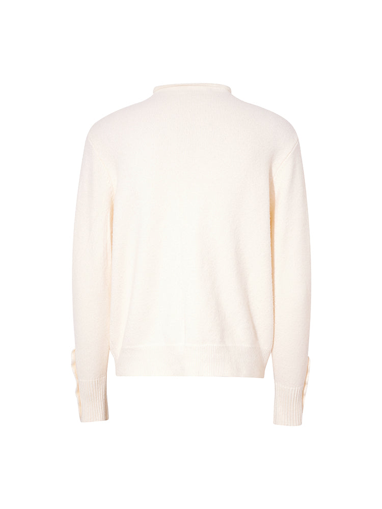 TCH Sweet Teddy Bear Crystal-Embellished Cardigan