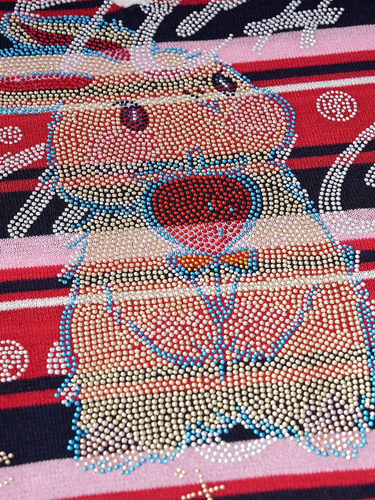 TCH Bunny Rhinestone Striple Blouse