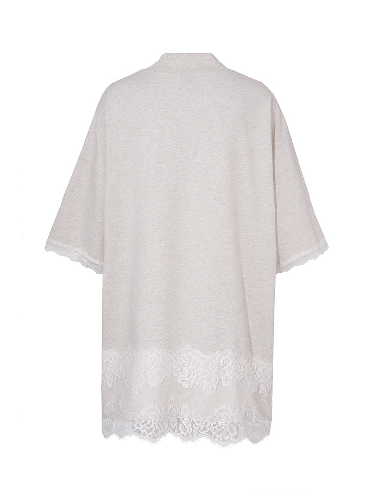 TCH Presale Rhinestone Contrast Lace T Shirt Dress
