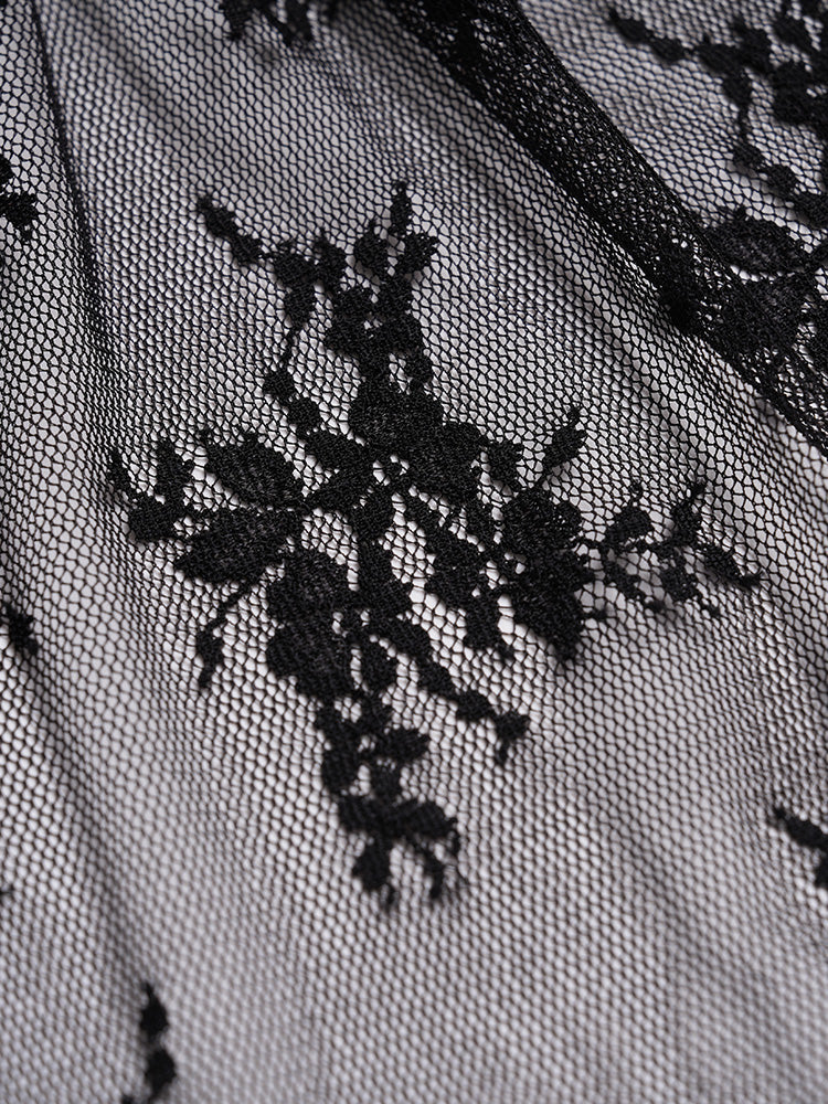 TCH Rhinestone Eagle Print Lace Contrast T-shirt Dress