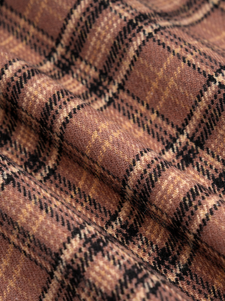 TCH Unisex Button Down Plaid Jacket