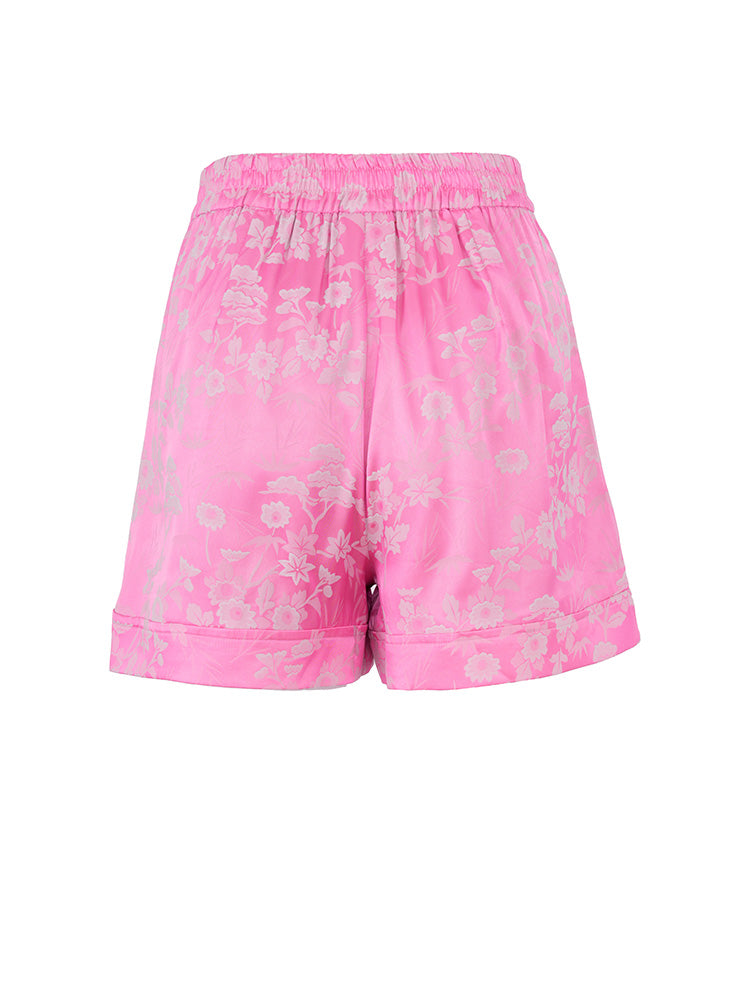 TCH Rhinestone Floral Jacquard Shorts