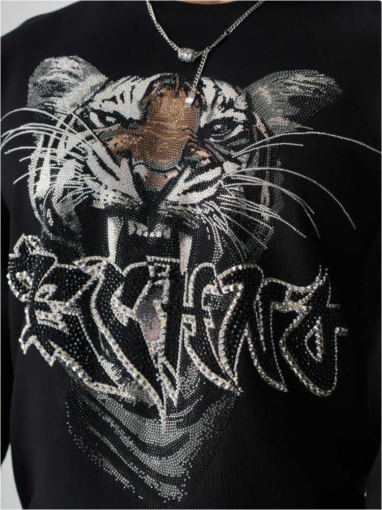 TCH Men's Tiger Printed Long Sleeve Sweatshirt