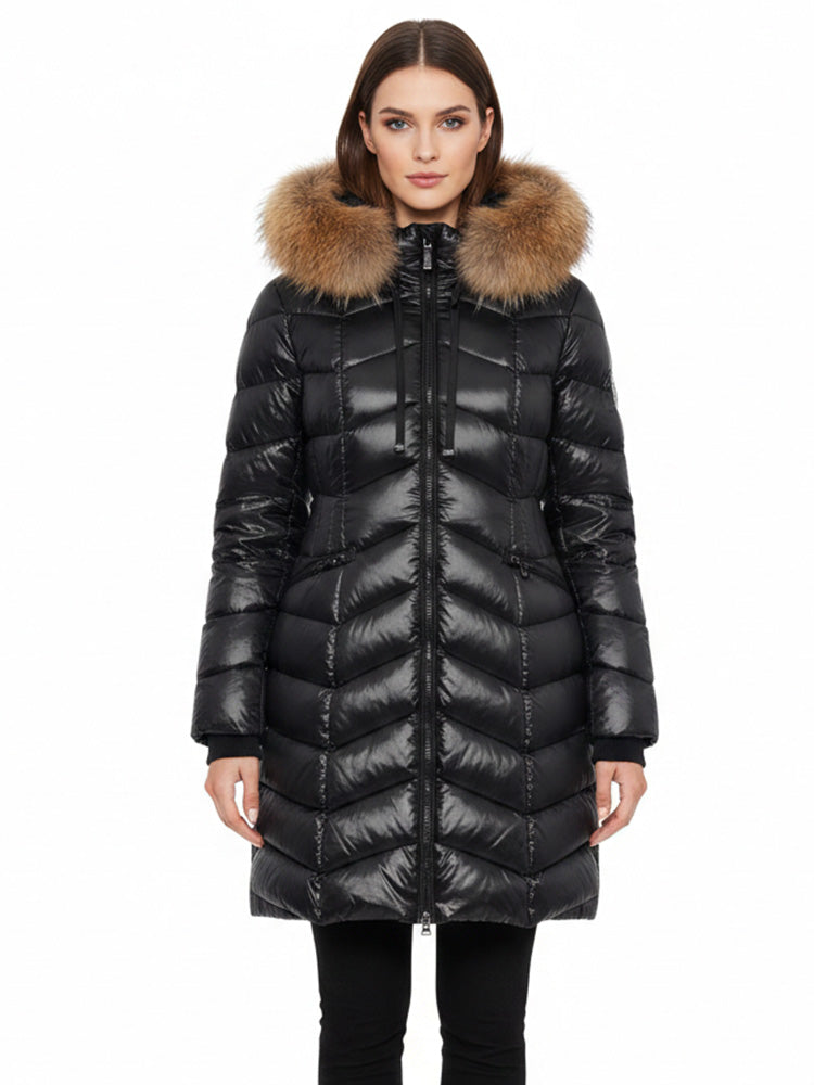 TCH Luxe Fur Collar Puffer Coat