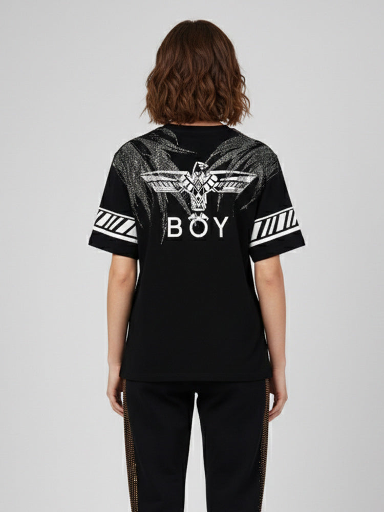 TCH Unisex Rhinestone Graphic Print Cotton Tee