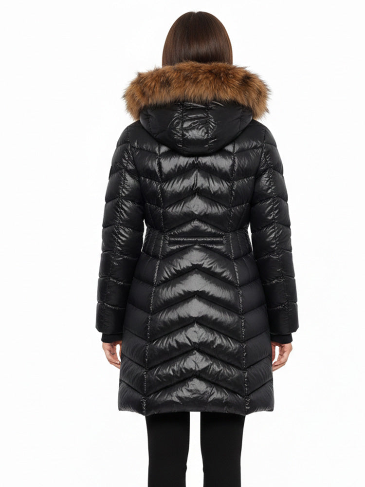 TCH Luxe Fur Collar Puffer Coat