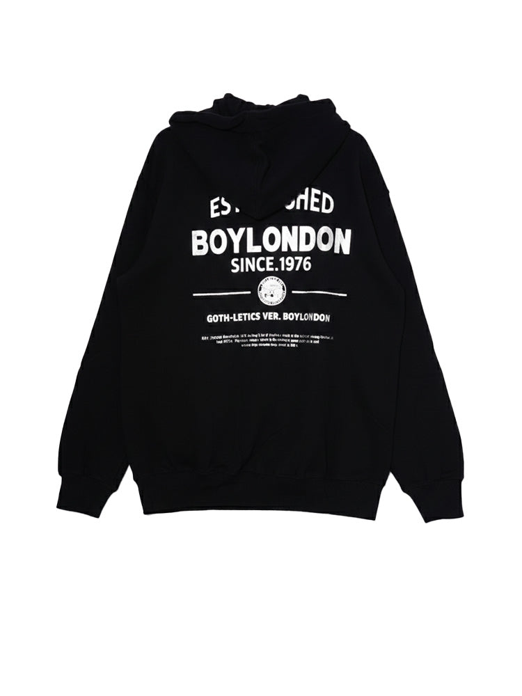 TCH Causal Rhinestone Eagle Black Hoodie