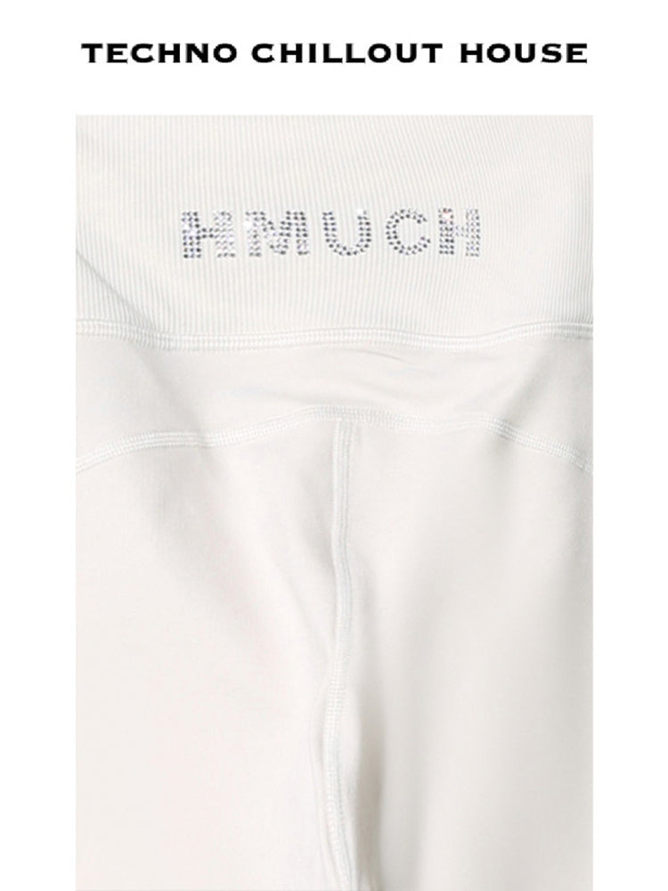 tch-s rhinestone elastic waist leggings white HighEnd Luxury Streetwear Brand Official Showcase