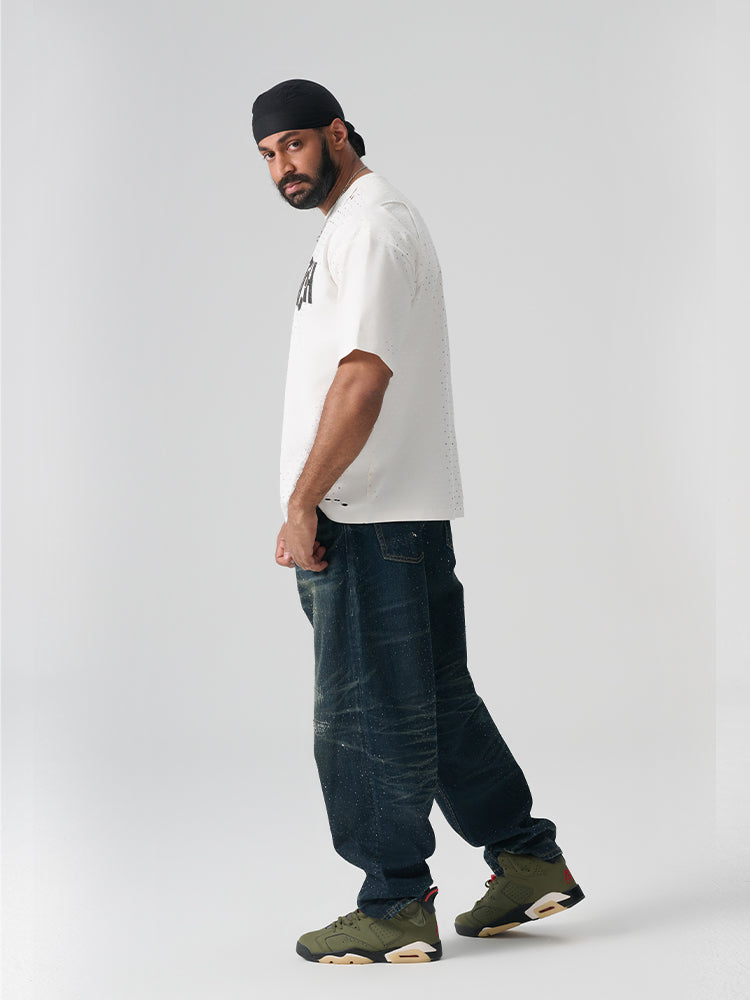 TCH Casual Loose Fit Straight Jeans