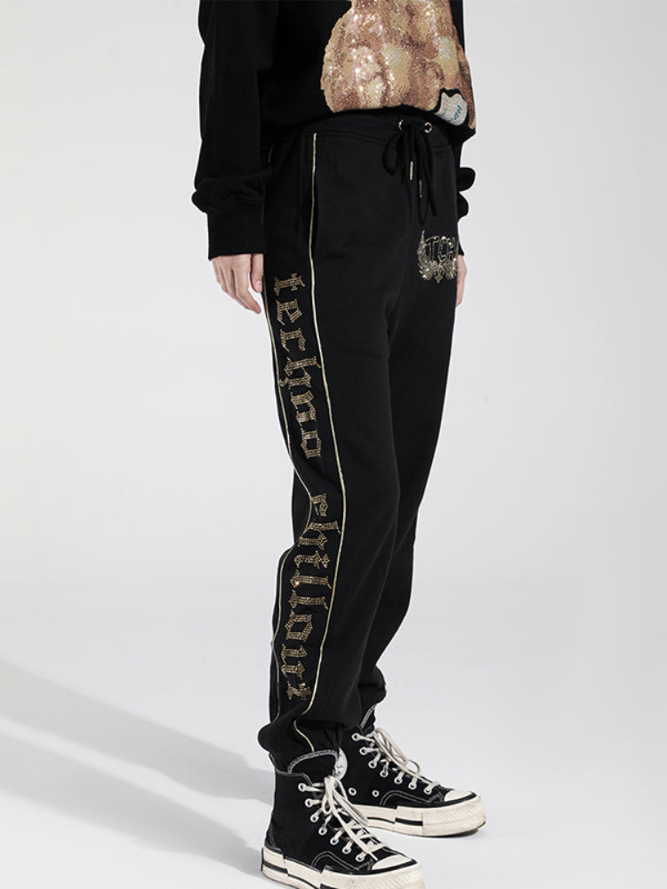 TCH Rhinestone Drawstring Unisex Pants