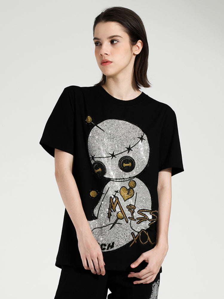 TCH Hot Diamond Graphic Printed Casual T-Shirt