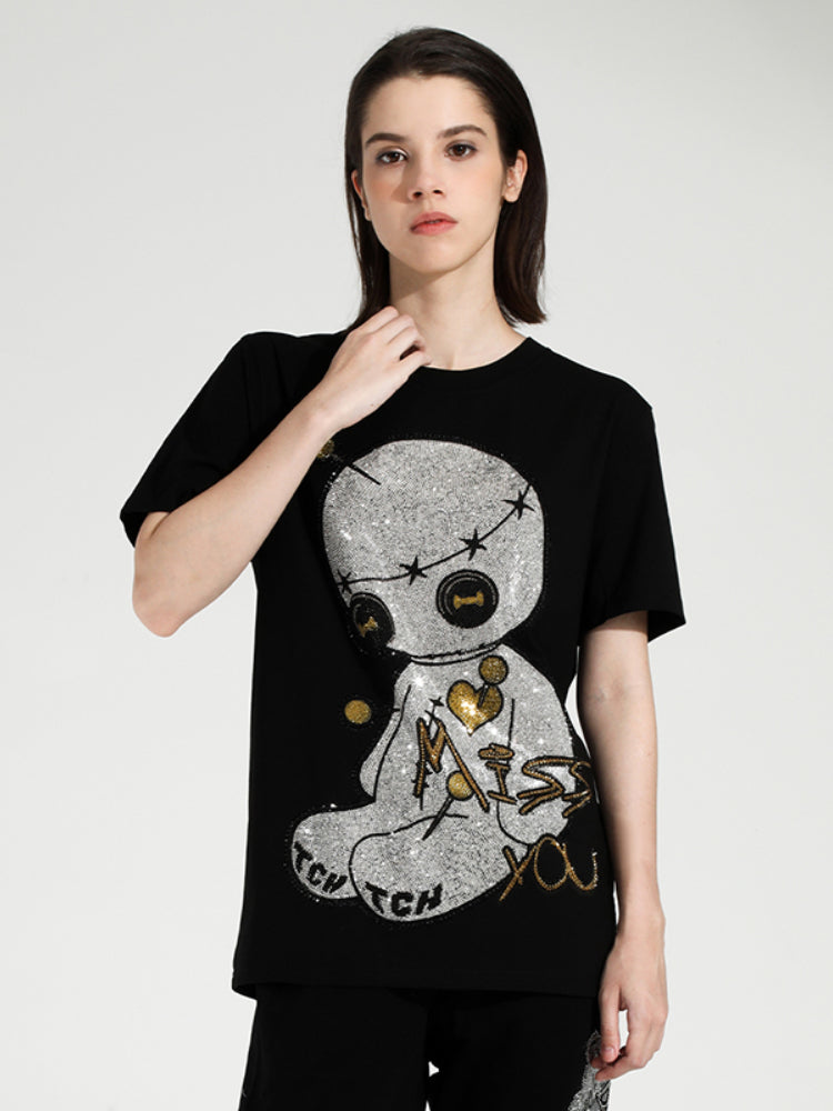 TCH Hot Diamond Graphic Printed Casual T-Shirt